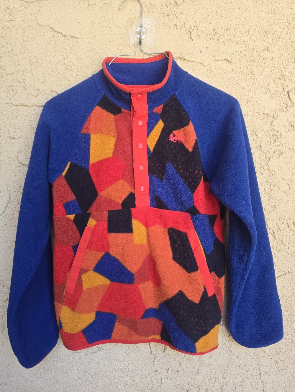 REI Kids T-Snap Fleece Pullover geometric